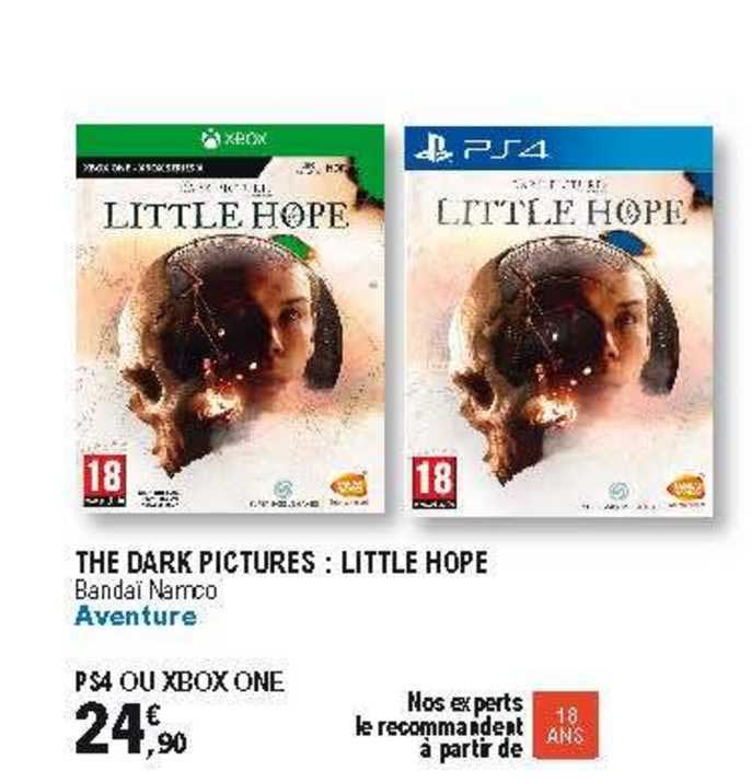 the dark pictures: little hope ps4 ou xbox one