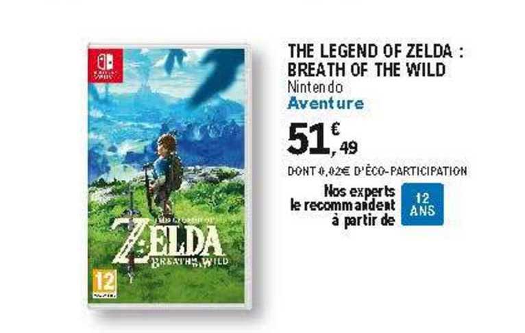 The Legend Of Zelda : Breath Of The Wild Nintendo