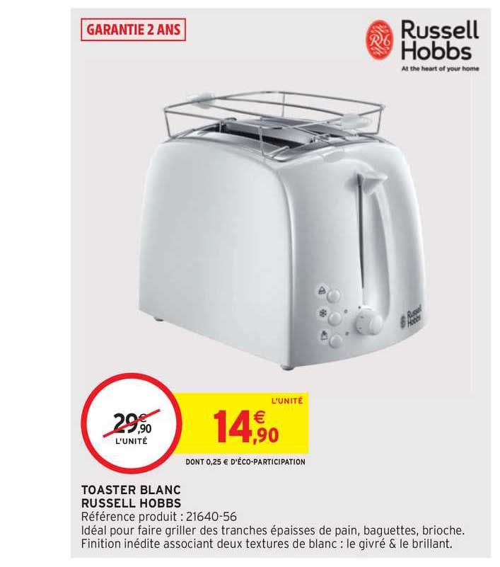 toaster blanc russell hobbs
