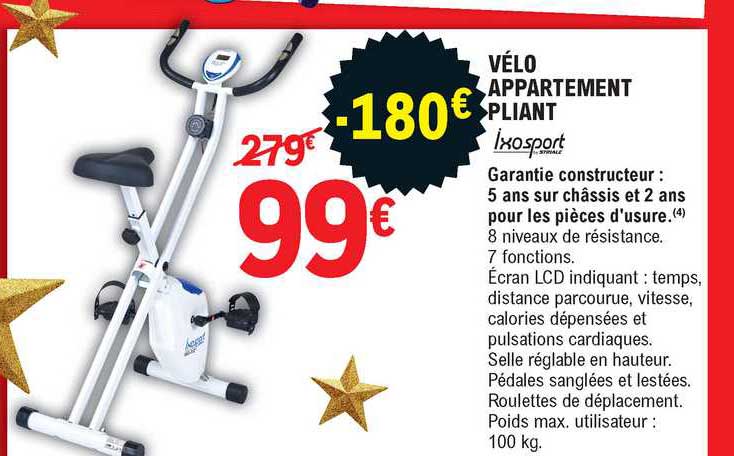 vélo appartement pliant
