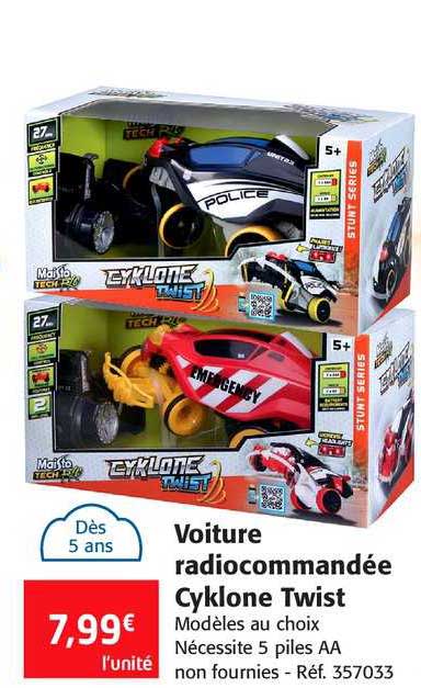 voiture radiocommandée cyklone twist