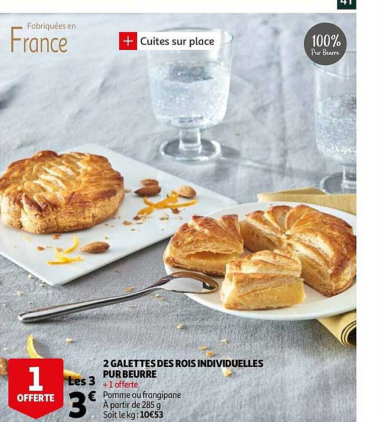 2 Galettes De Rois Individuelles Pur Beurre