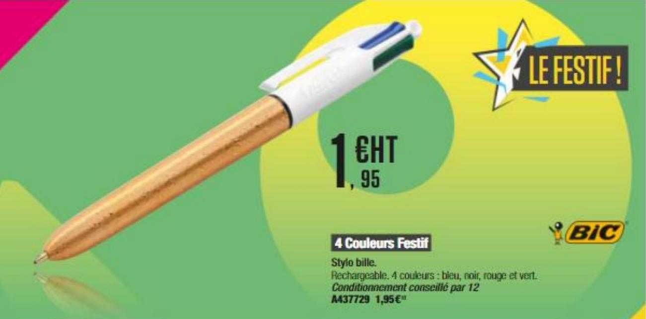 4 couleurs festif bic