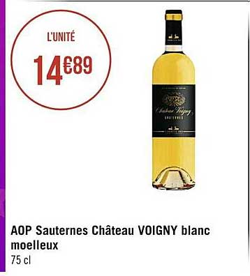 aop sauternes château voigny blanc moelleux