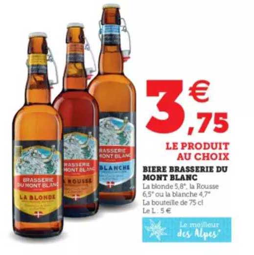 Bière Brasserie Du Mont Blanc