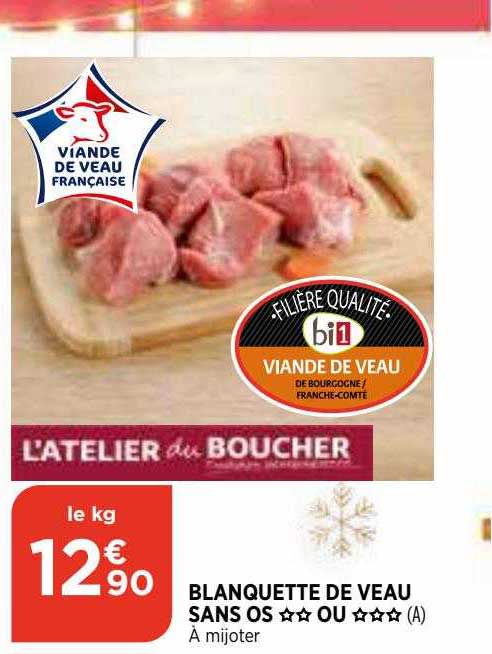 blanquette de veau sans os ** ou *** l'atelier du boucher