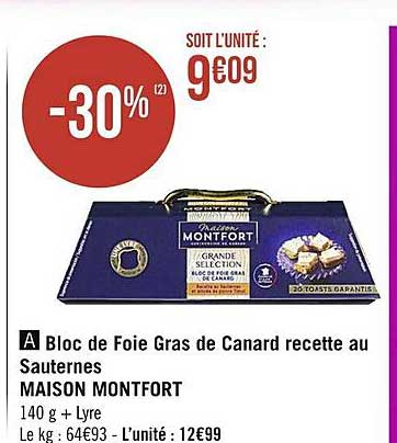 Bloc De Foie Gras De Canard Recette Au Sauternes Maison Montfort