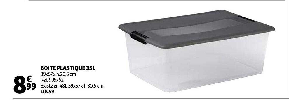 Boîte Plastique 35l