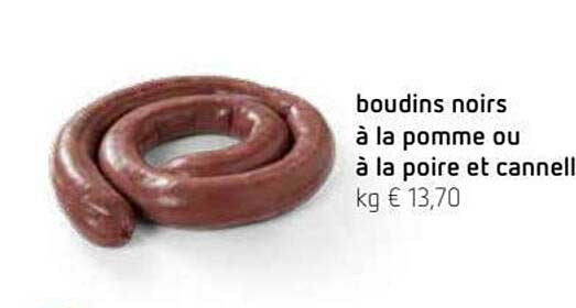 boudins noirs à la pomme ou à la poire et cannell