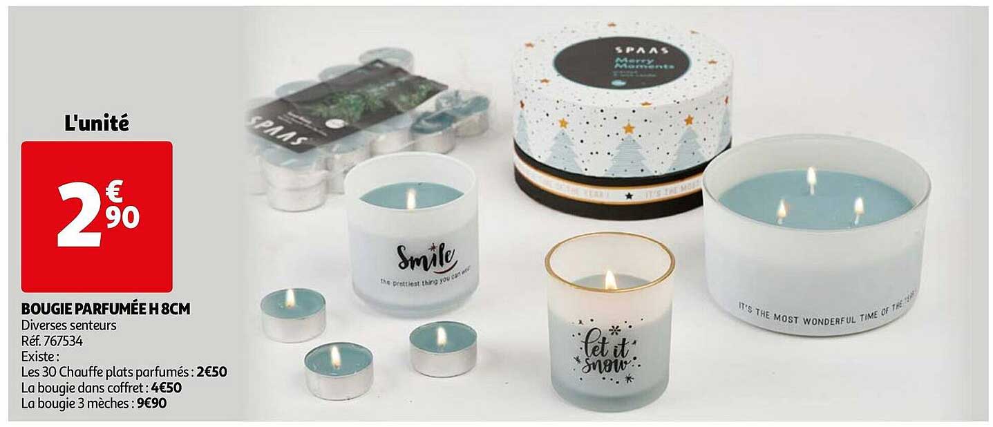 bougie parfumée h 8cm