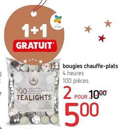 bougies chauffe-plats