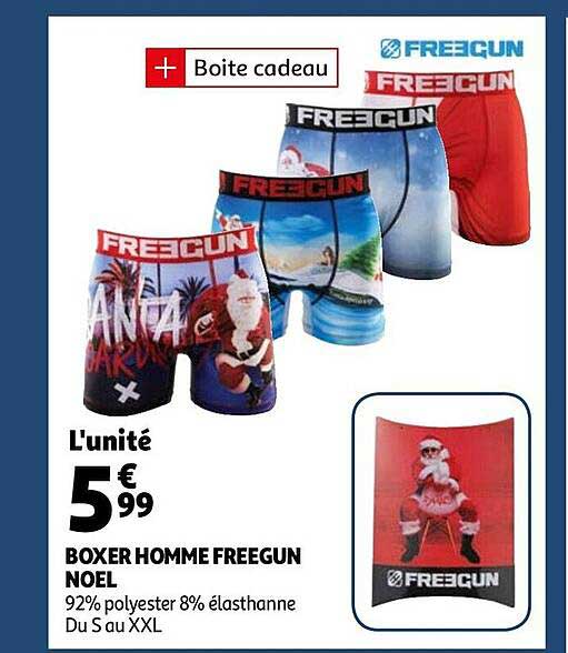 Boxer Homme Freegun Noël
