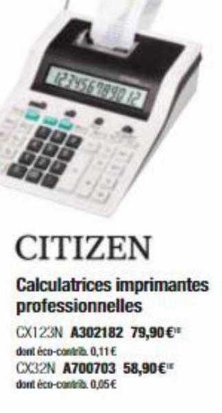 Calculatrices Imprimantes Professionnelles Citizen