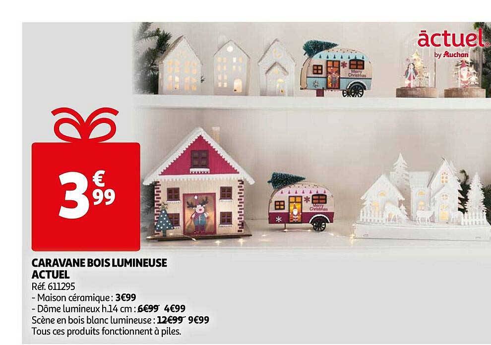 caravane bois lumineuse actuel