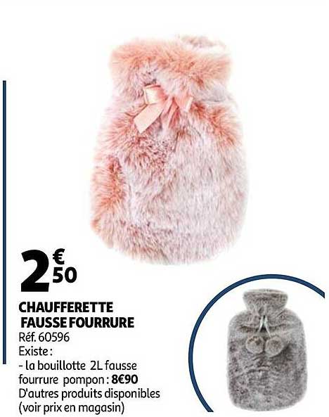 Chaufferette Fausse Fourrure