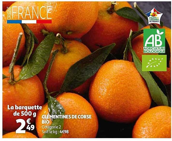 Clémentines De Corse Bio