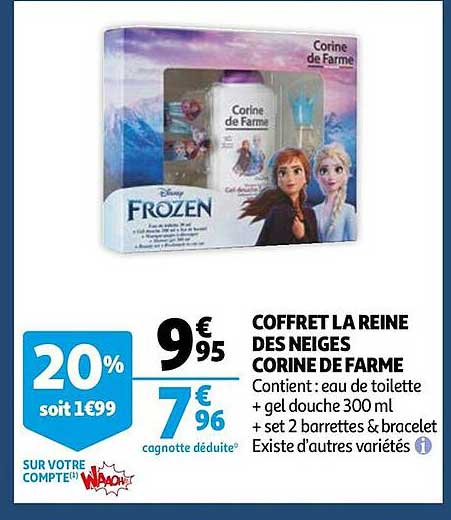 coffret la reine des neiges corine de farme