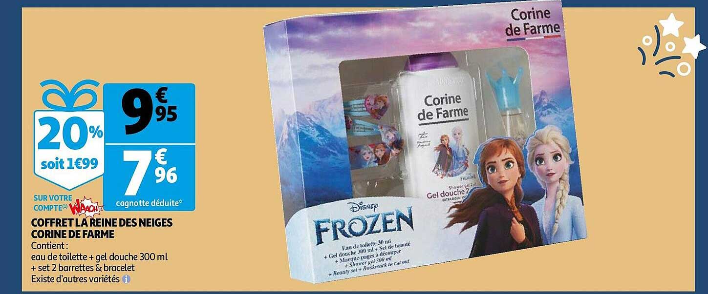 coffret la reine des neiges corine de farme