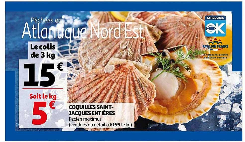 coquilles saint-jacques entières