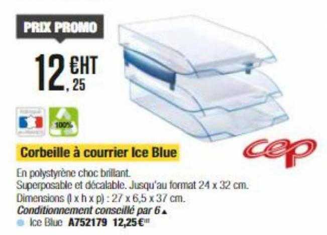 Corbeille à Courrier Ice Blue Dep