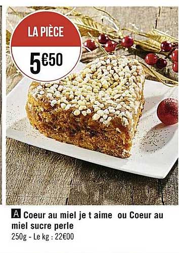 cœur au miel je t'aime au cœur au miel sucre perle