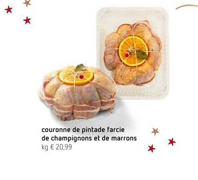 Couronne De Pintade Farcie De Champignons Et De Marrons