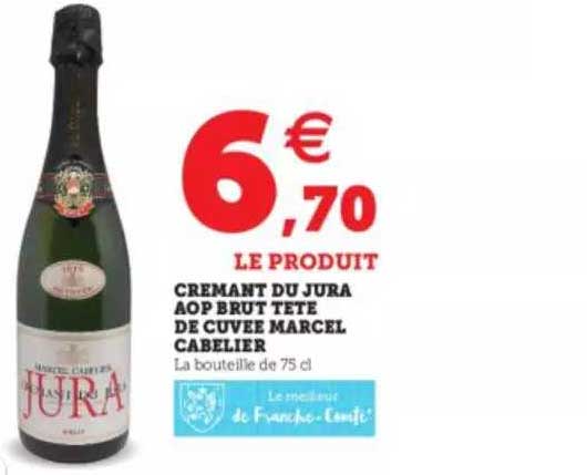 crémant du jura aop brut tête de cuvée marcel cabelier