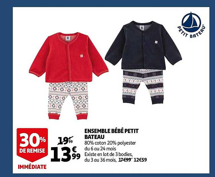 ensemble bébé petit bateau