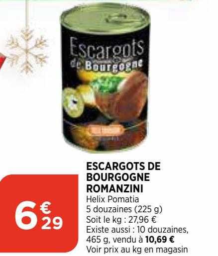 escargots de bourgogne romanzini
