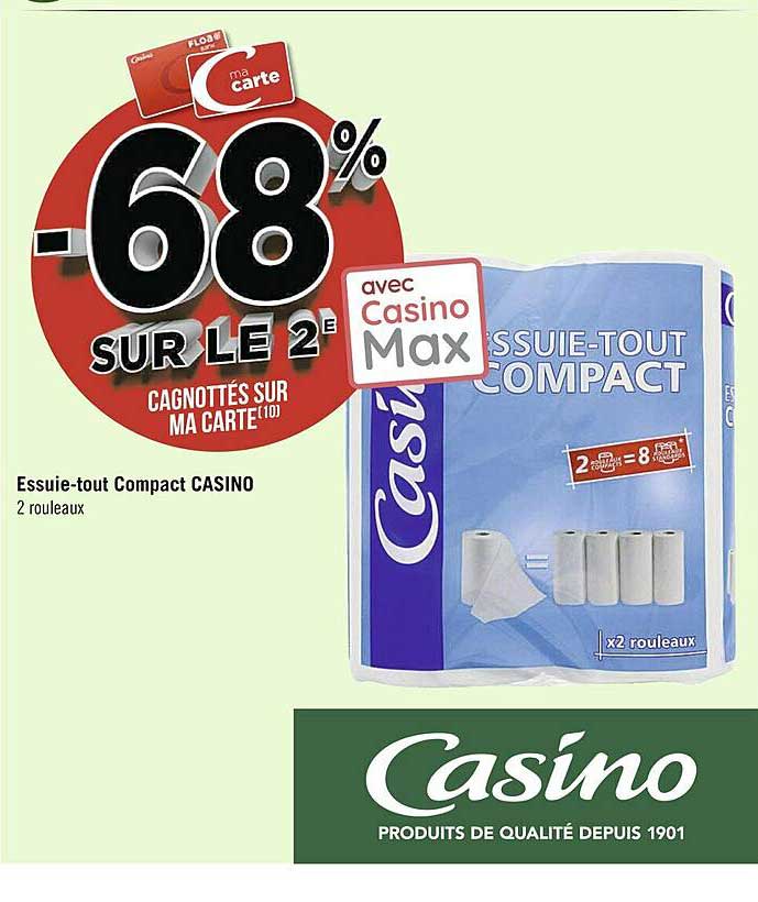 essuie-tout compact casino