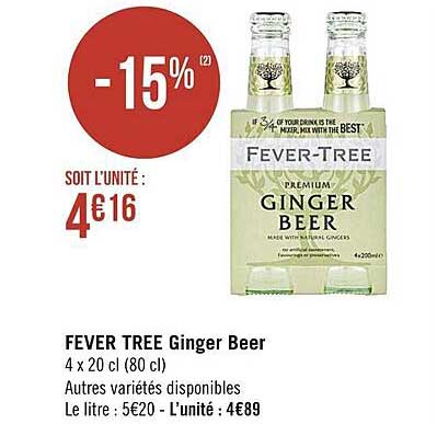fever tree ginger beer