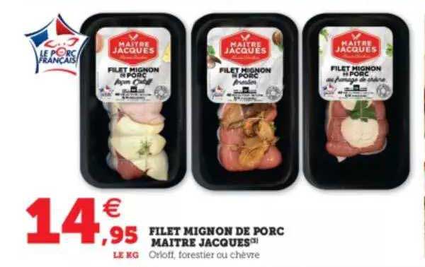 filet mignon de porc maitre jacques