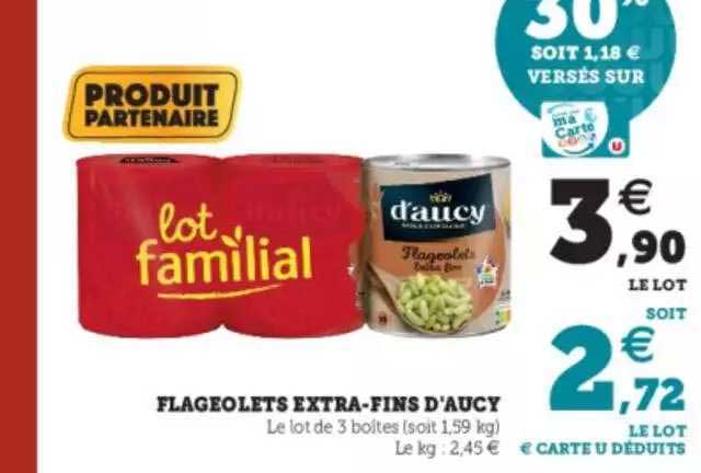 flageolets extra-fins d'aucy