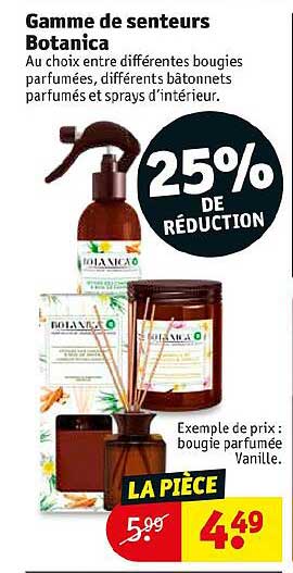 gamme de senteurs botanica