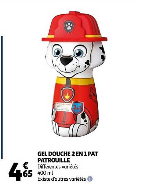 gel douche 2en1 pat patrouille