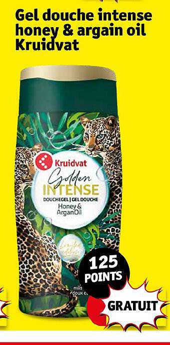 gel douche intense honey & argain oil kruidvat