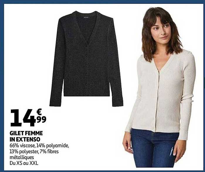 gilet femme in extenso