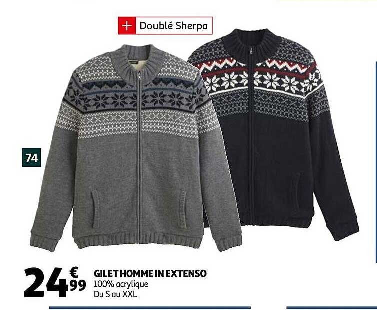 gilet homme in extenso