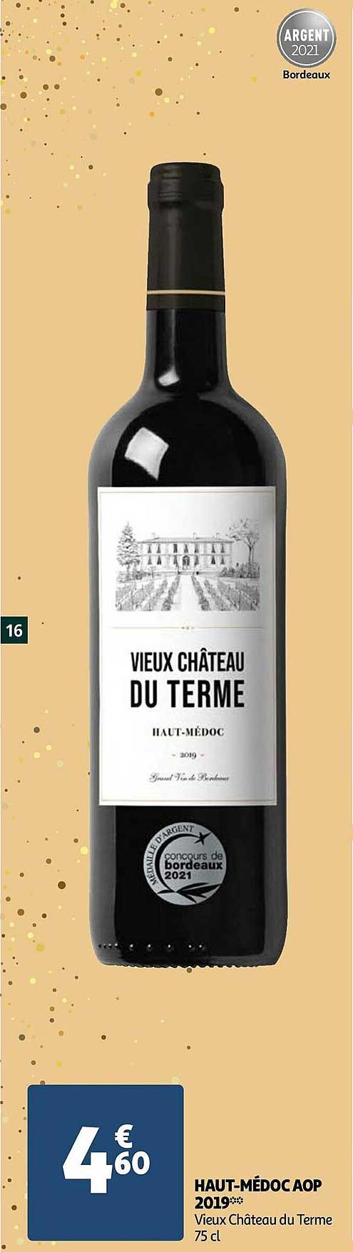 haut-médoc aop 2019 vieux château du terme