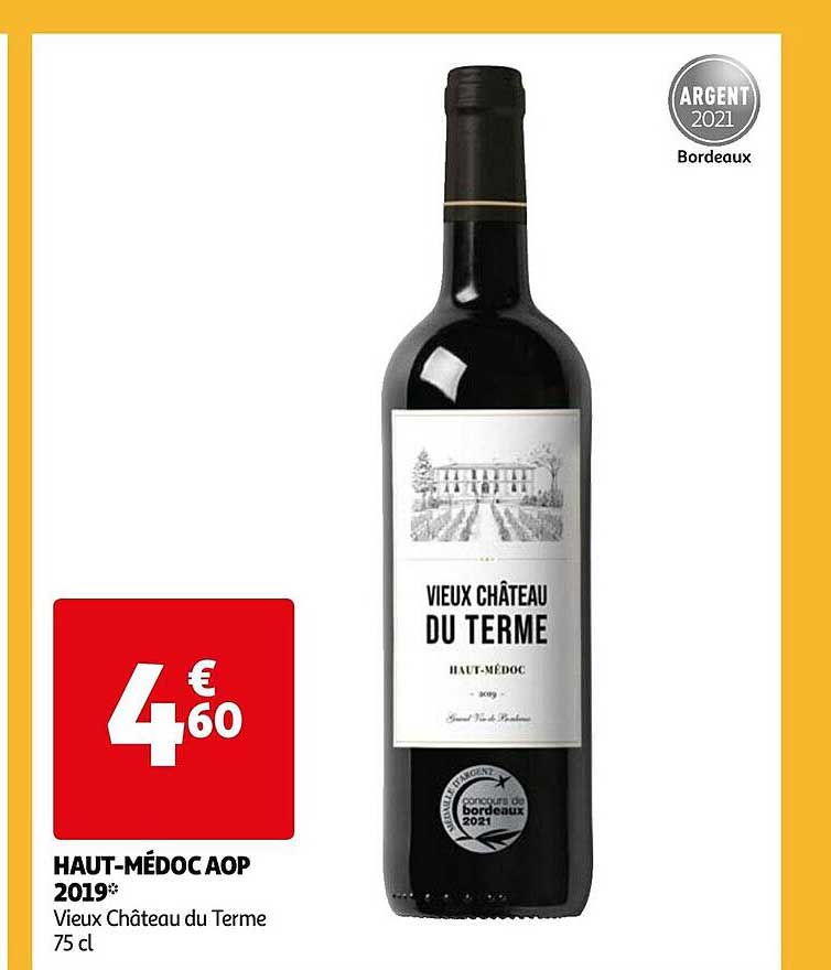 haut-médoc aop 2019 vieux château du terme