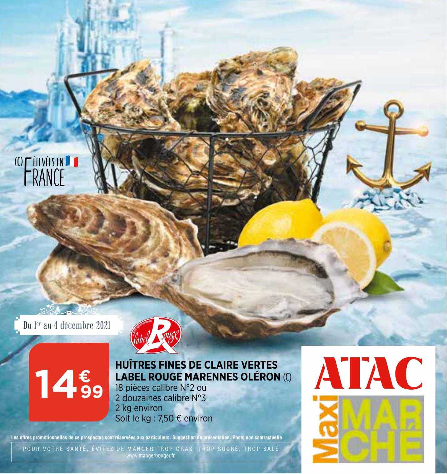 huîtres fines de claire vertes label rouge marennes oléron