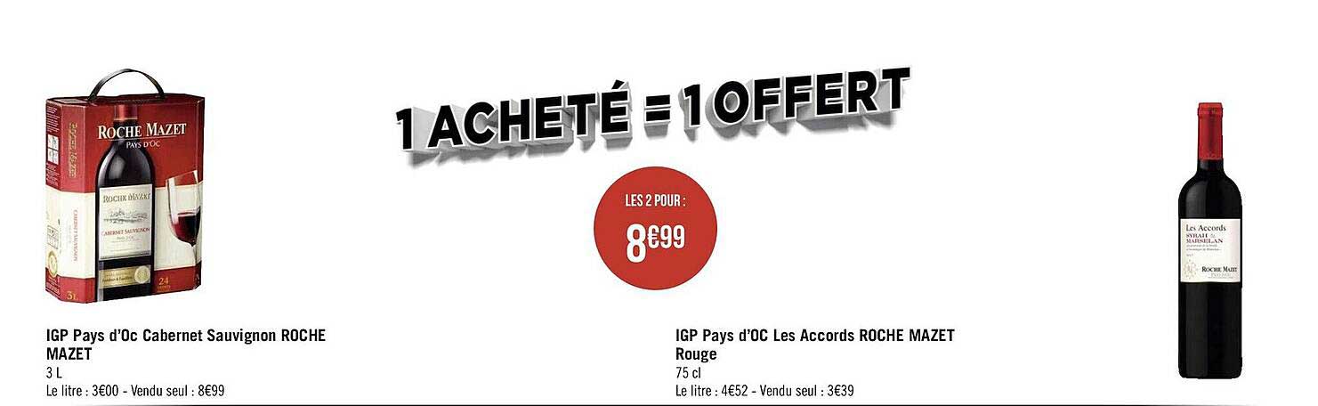 igp pays d'oc cabernet sauvignon roche mazet, igp pays d'oc les accords roche mazet rouge