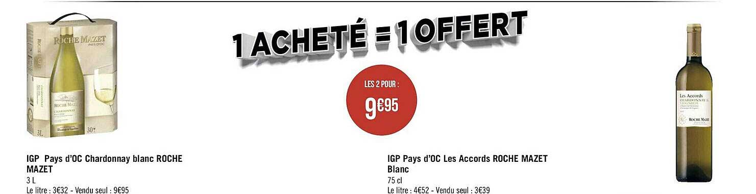 igp pays d'oc chardonnay blanc roche mazet, igp pays d'oc les accords roche mazet blanc