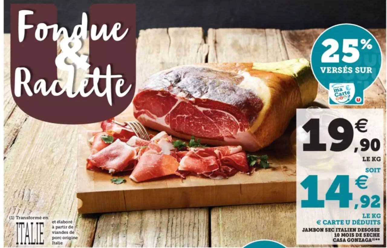 Jambon Secitalien Désosse 10 Mois De Sèche Casa Gonzaga