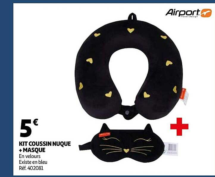 kit coussin nuque + masque