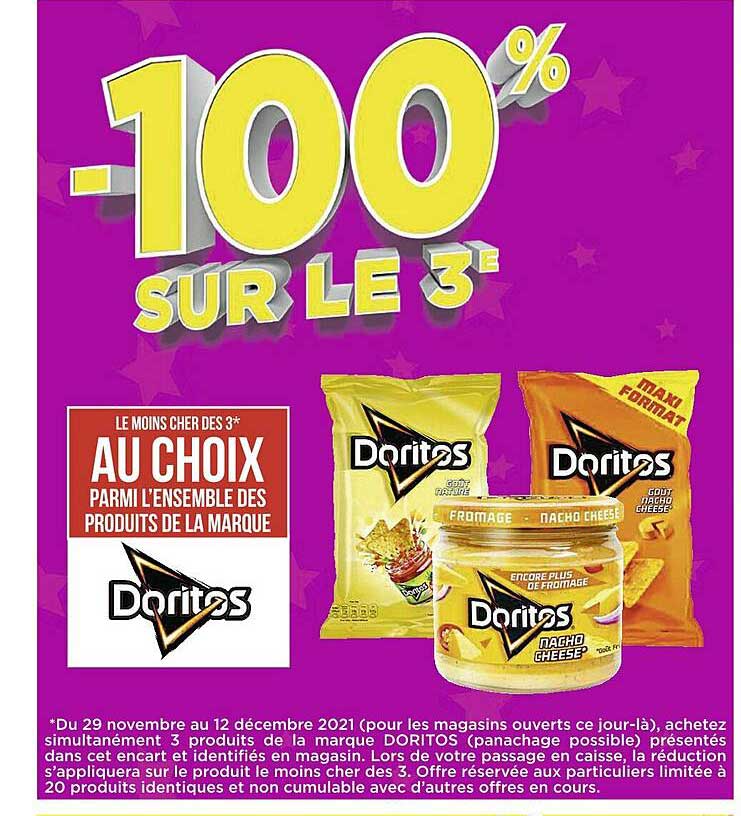 l'ensemble des produits de la marque doritos
