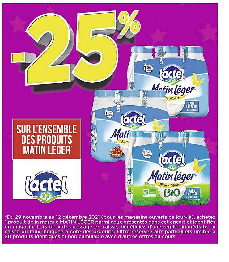 l'ensemble des produits matin léger