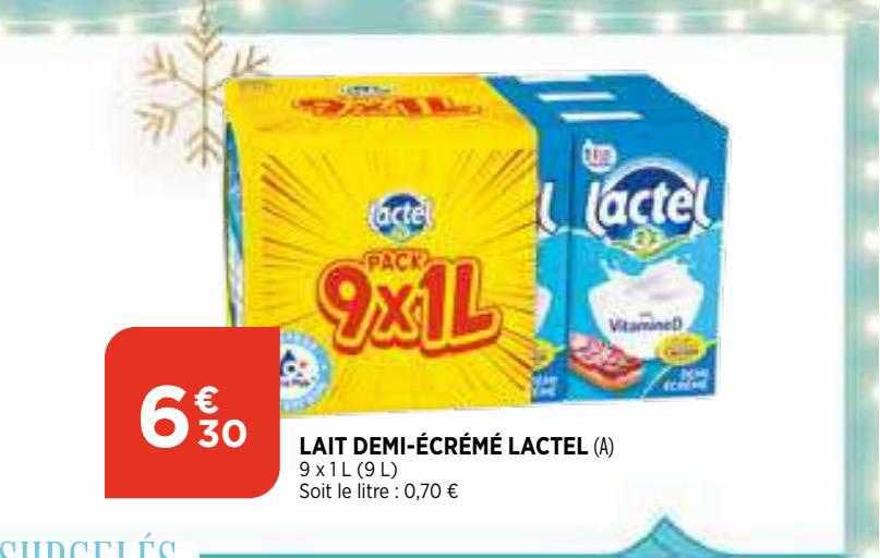 lait demi-écrémé lactel