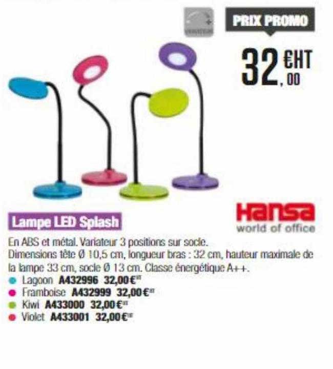 Lampe Led Splash Hansa