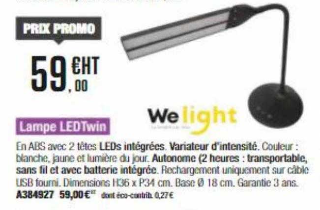 Lampe Ledtwin Welight